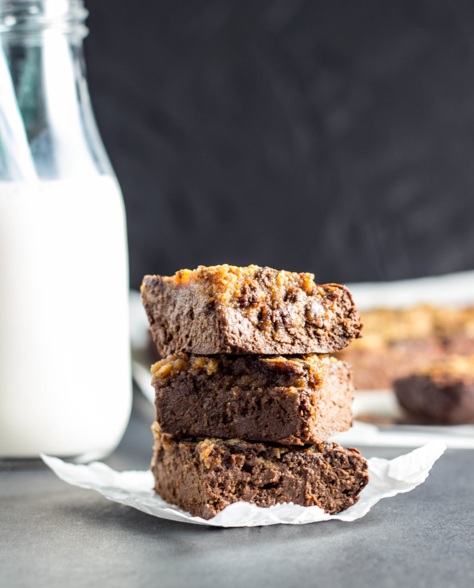 Healthy Peanut Butter Swirl Brownies-Healthy Peanut Butter Swirl Brownies-Brownies so fudgy, rich, and chocolatey you’d never guess they’re healthy too. These Healthy Peanut Butter Swirl Brownies are of course vegan, gluten free, oil free, naturally sweetened, and they have a secret good for you ingredient – butternut squash! 