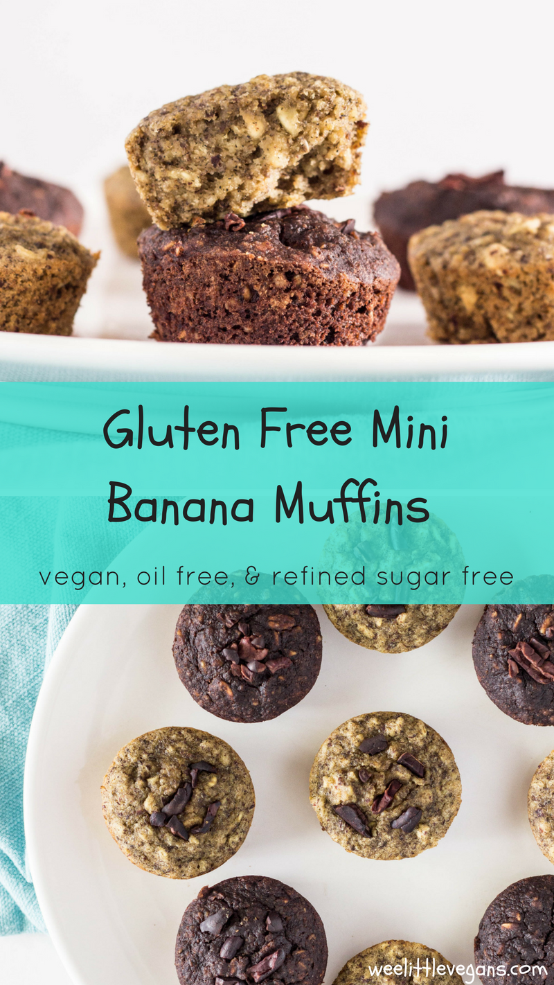 Gluten Free Mini Banana Muffins 
