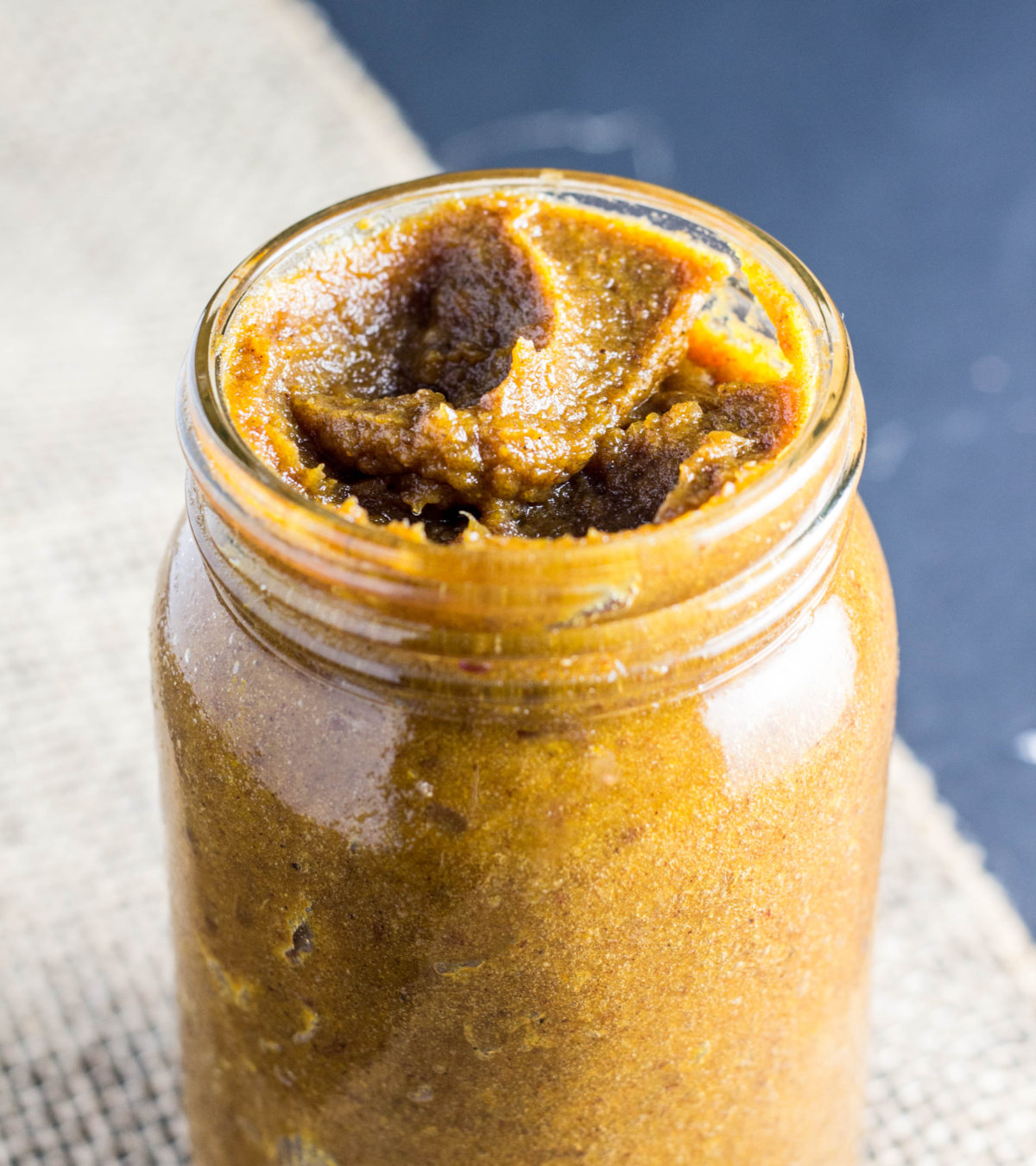 5 Minute Spiced Pumpkin Butter-only requires 3 ingredients and no cook time. Super simple and tastes amazing. No added sugar, vegan, and gluten free.
