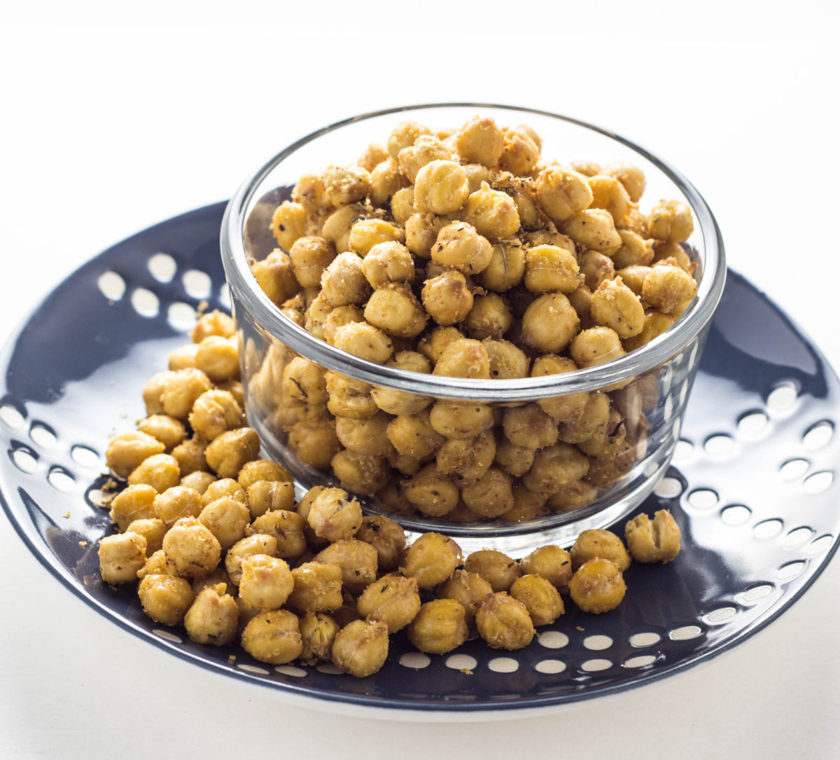 Cheesy Herb Roasted Chickpeas 