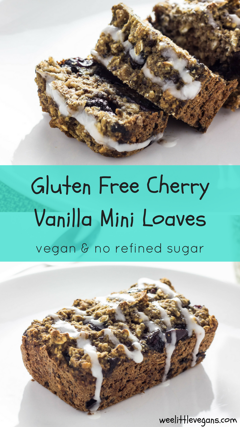 Gluten Free Cherry Vanilla Mini Loaves