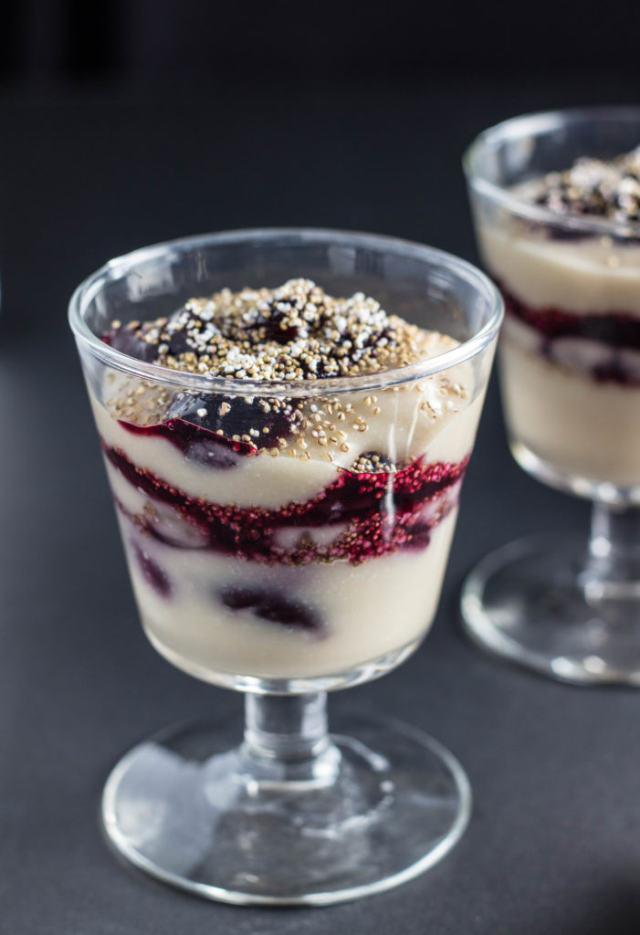 Cherry Maple-Vanilla Pudding Parfait