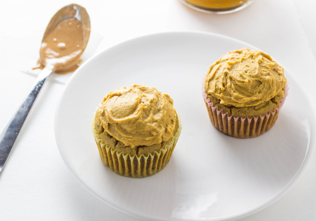 Peanut Butter Pumpkin Pupcakes