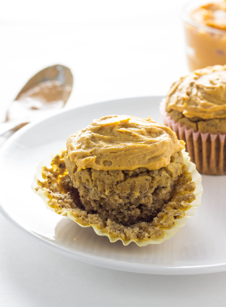 Peanut Butter Pumpkin Pupcakes