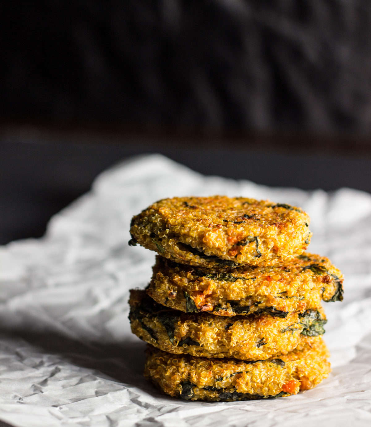 Sweet Potato Spinach Quinoa Burgers  