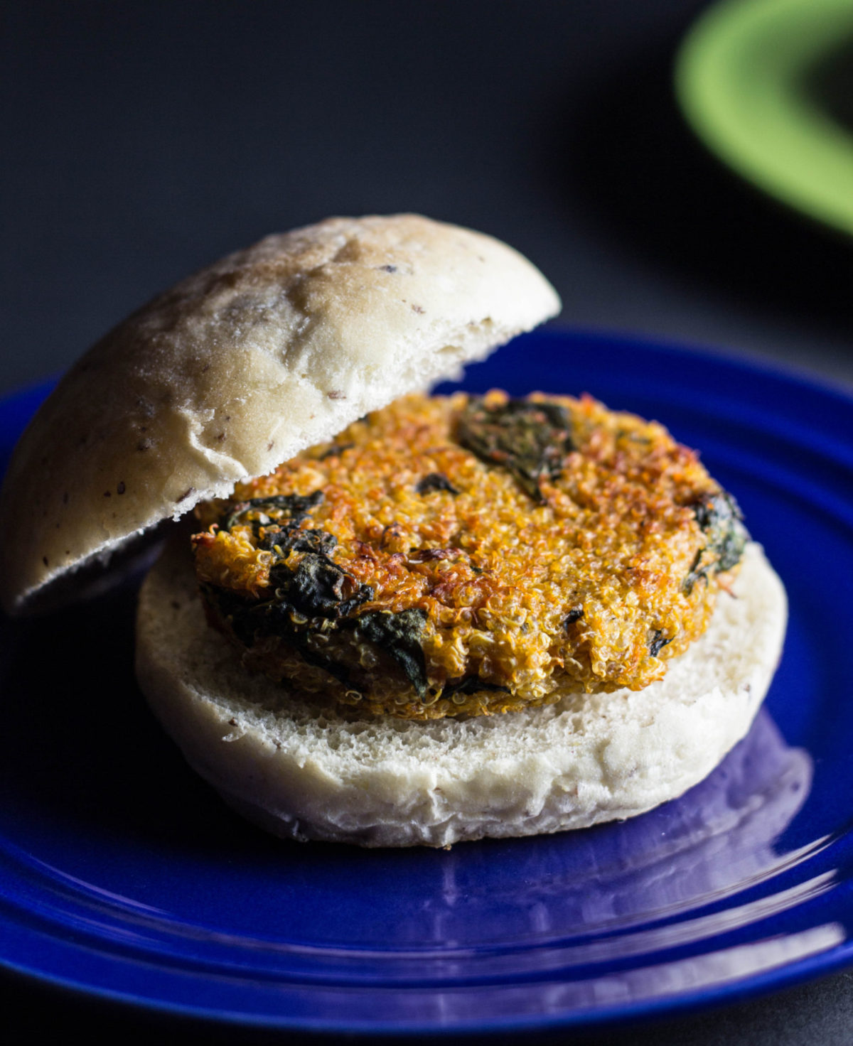 Sweet Potato Spinach Quinoa Burgers 