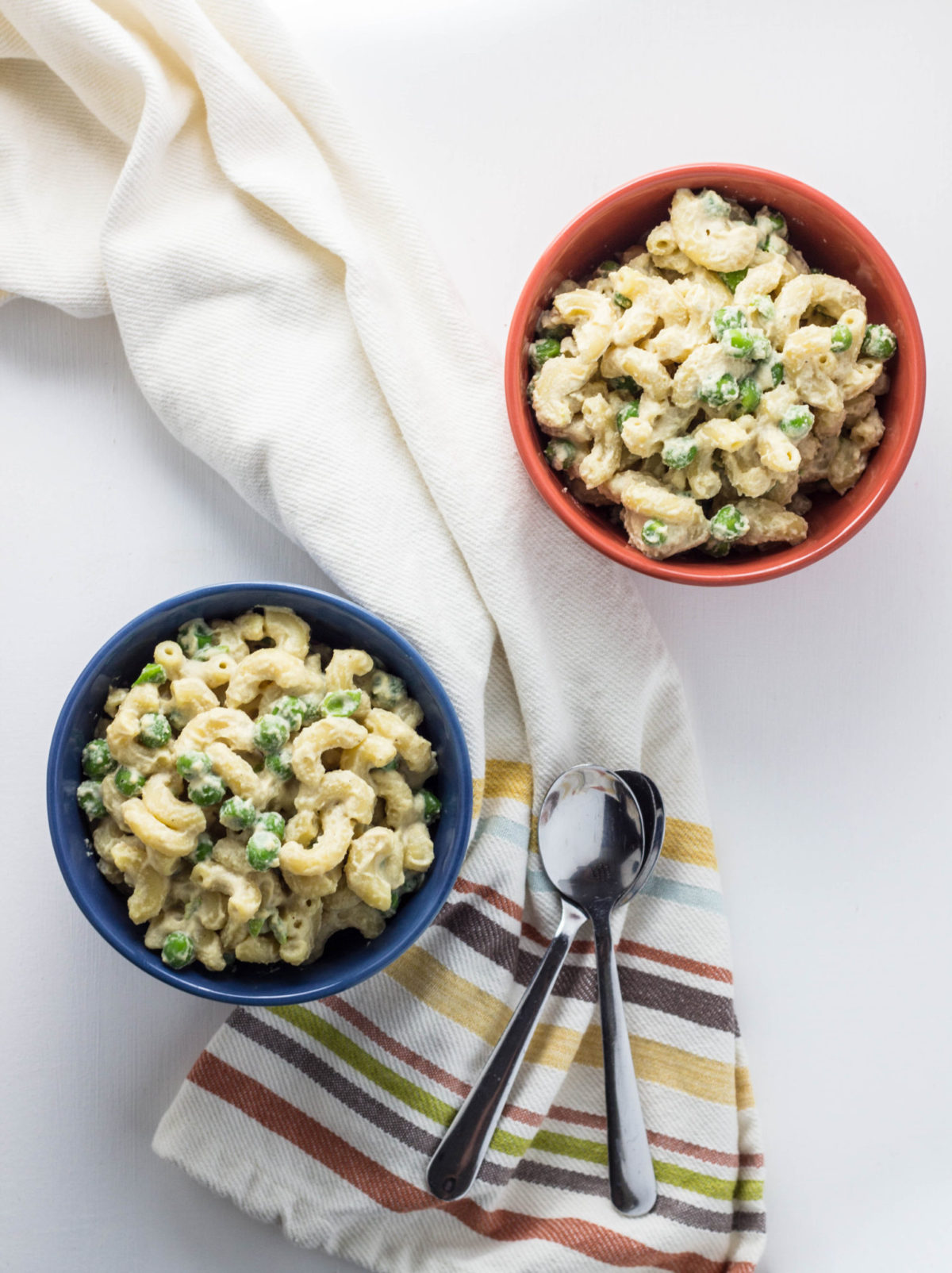 Vegan Cashew Mac 'n Cheese with Peas