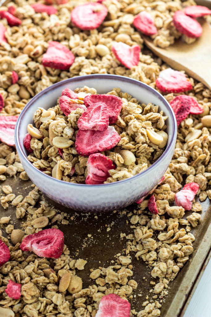 Peanut Butter & Jelly Granola- Vegan & Gluten Free 