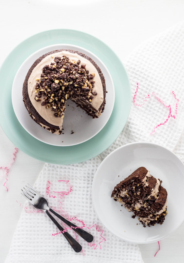 Vegan Chocolate Brownie Cake 