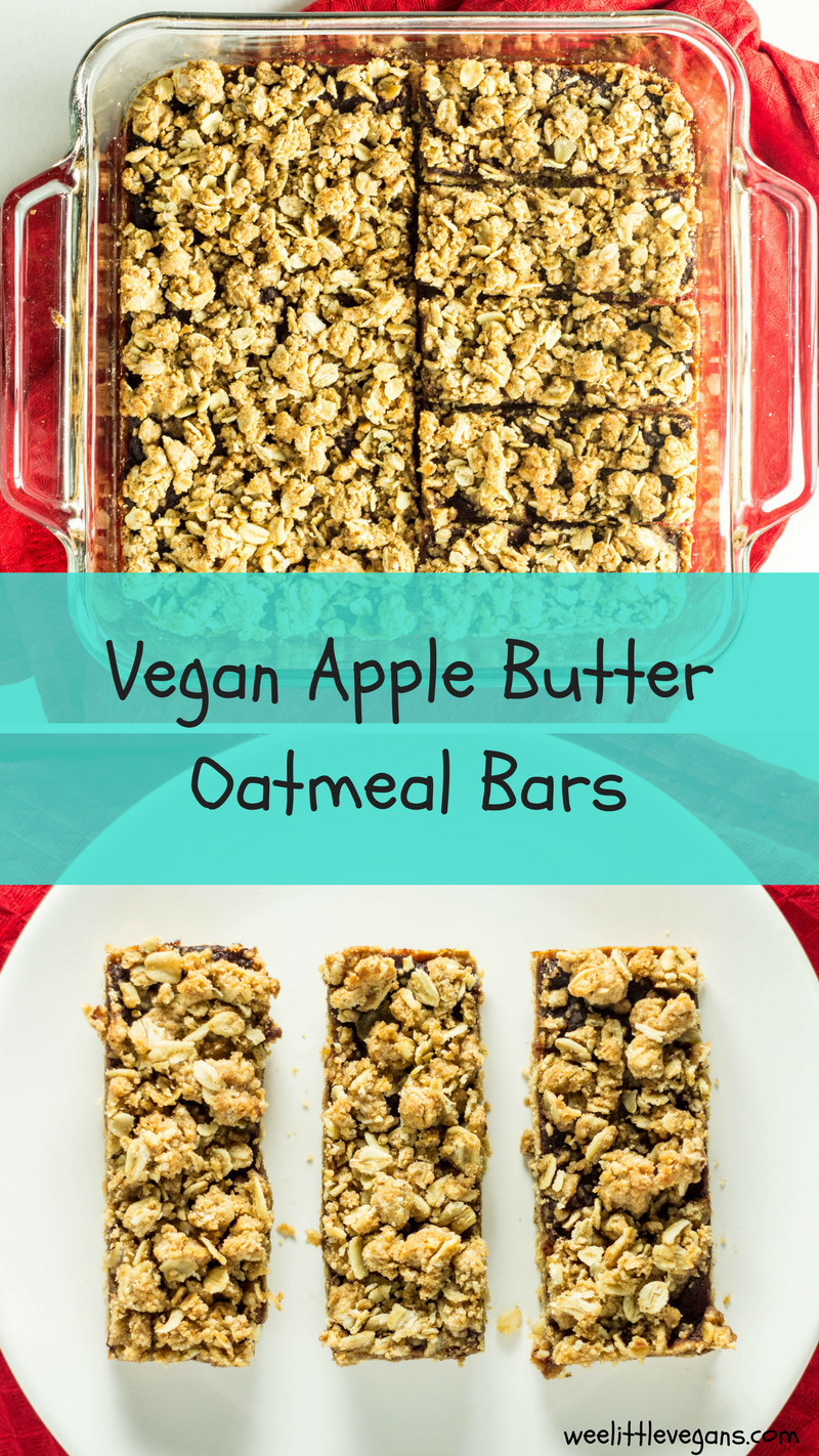 Vegan Apple Butter Oatmeal Bars