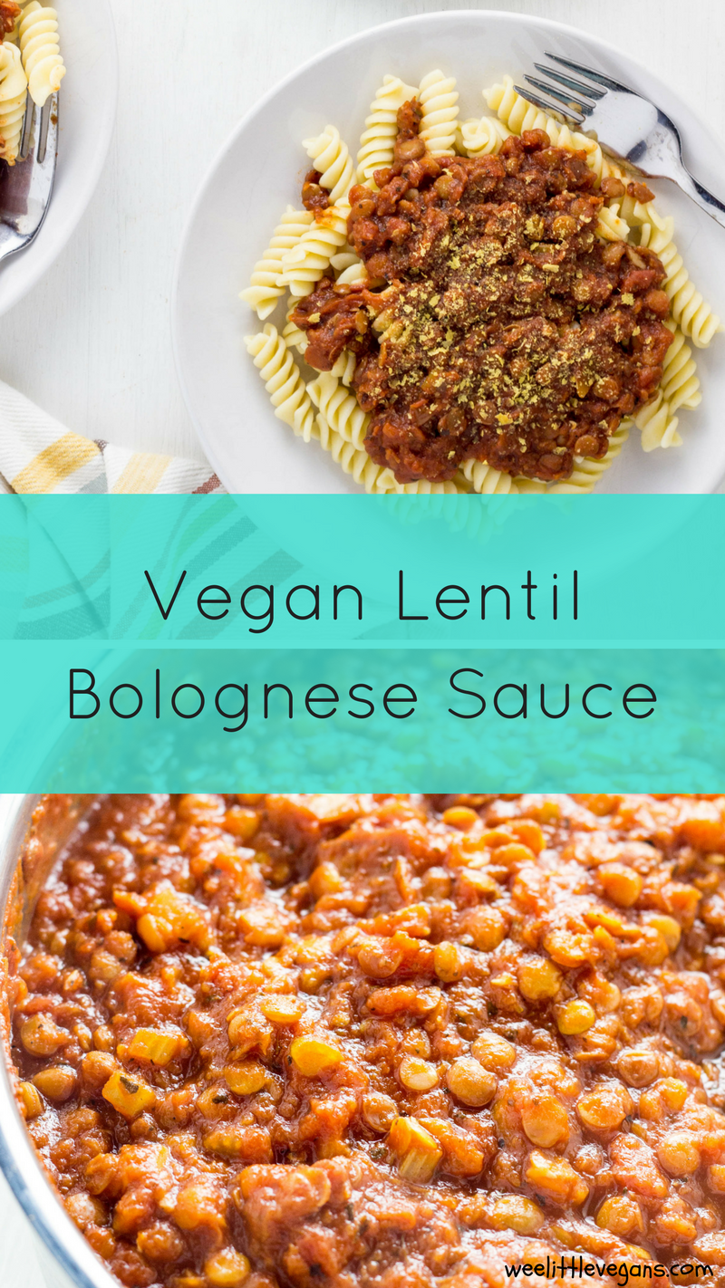 Vegan Lentil Bolognese Sauce 