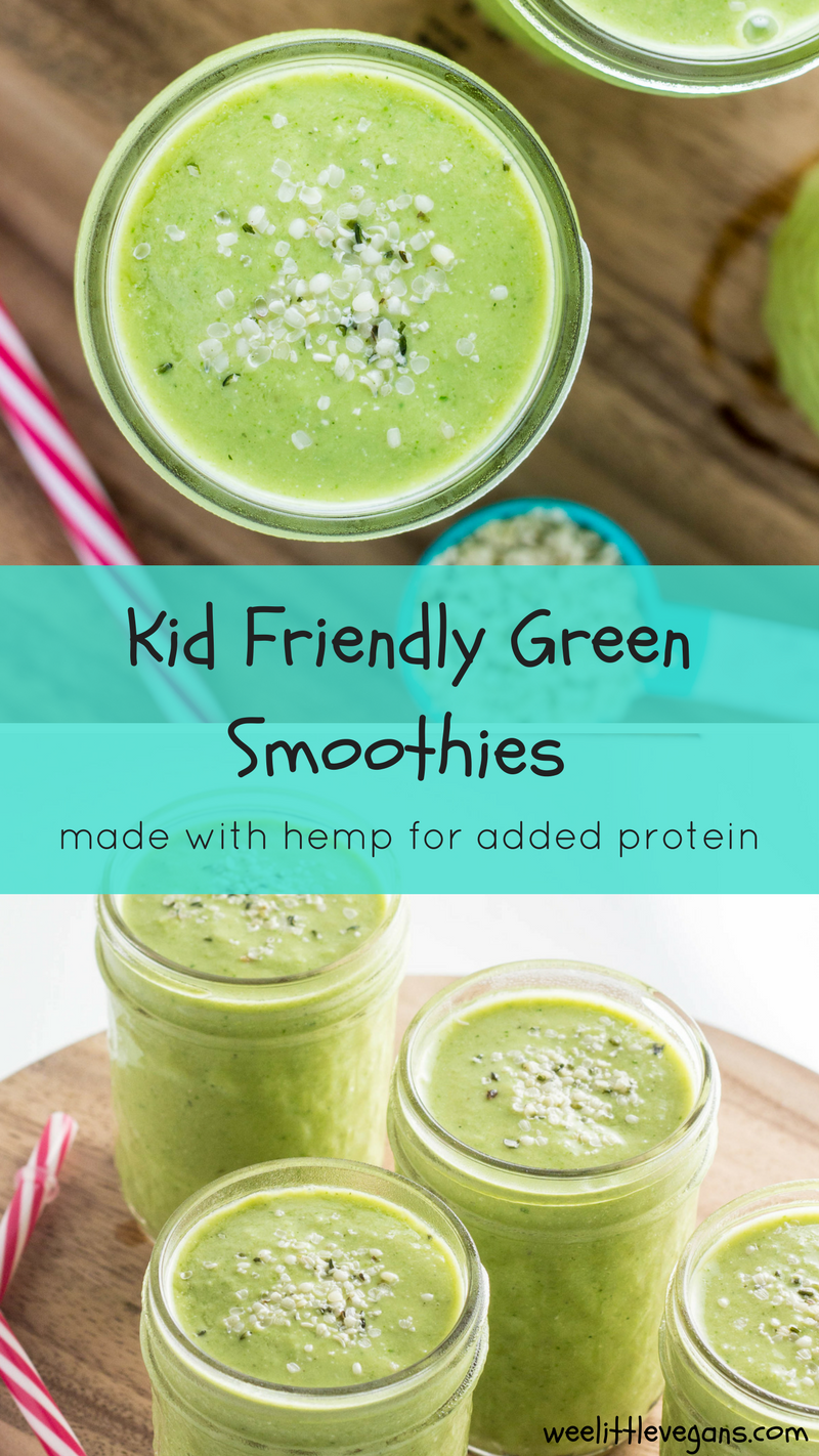 Pinterest image for Kid Friendly Green Smoothie