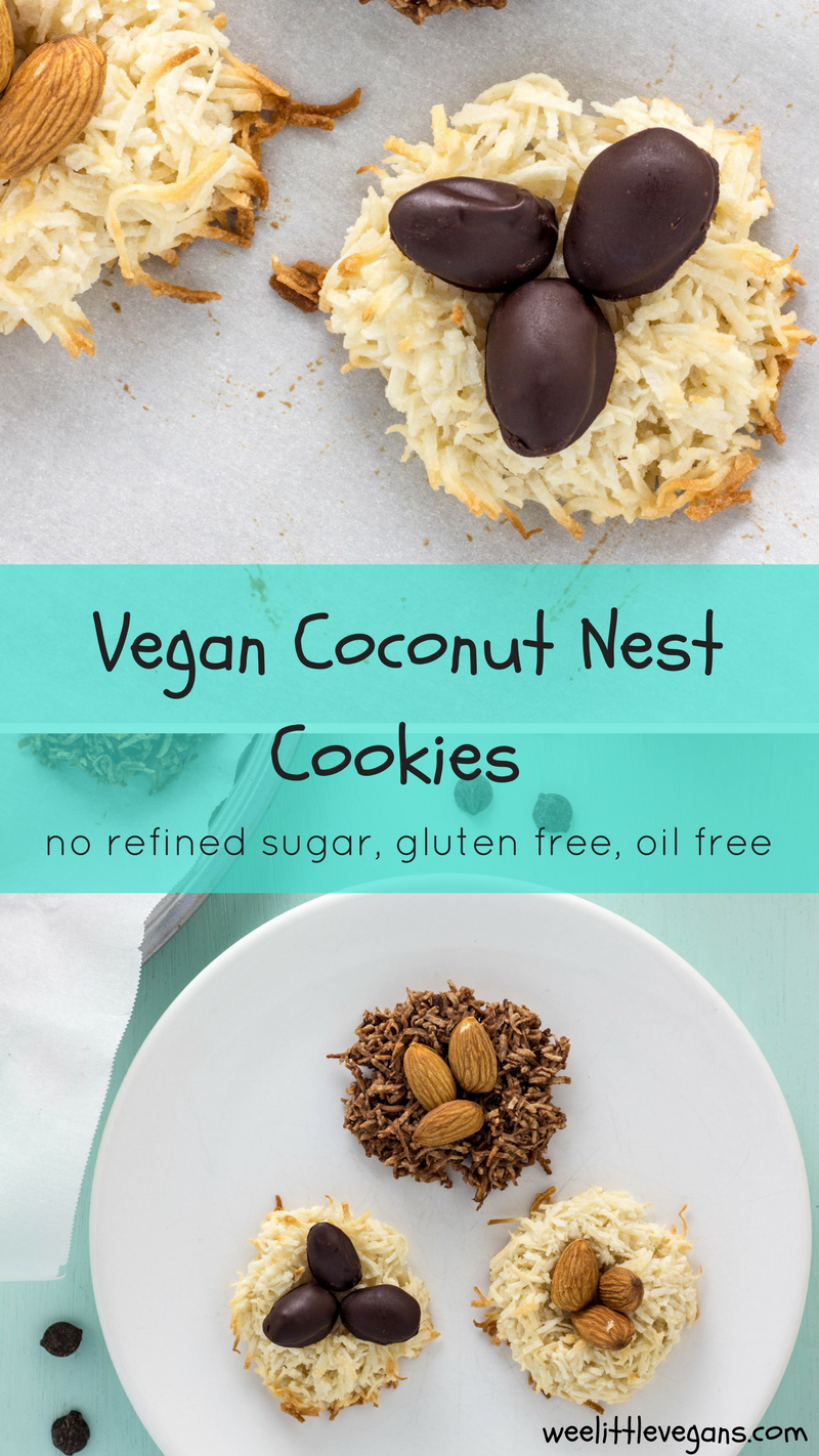 Vegan Coconut Nest Cookies 