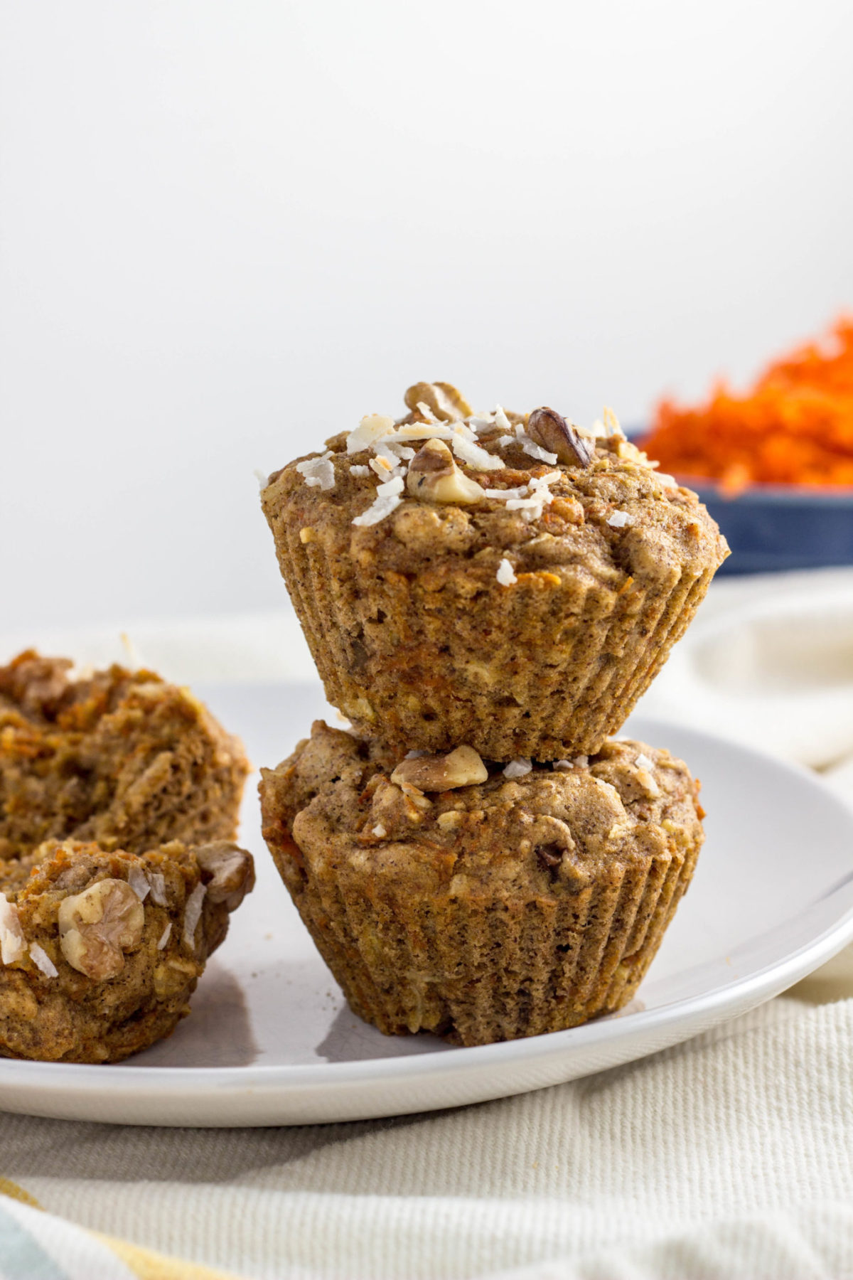 20 kid friendly vegan Easter recipes - Vegan Whole Wheat Carrot Cake Muffins 