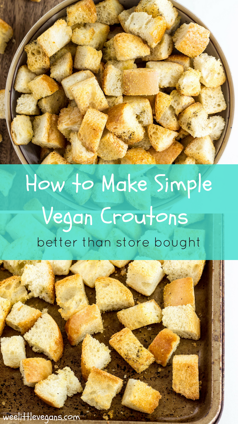 How to Make Simple Vegan Croutons 