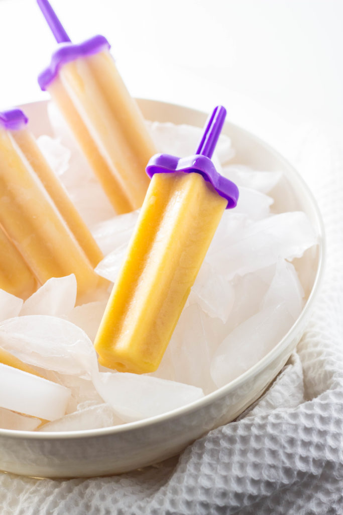 Vegan Cantaloupe Popsicles