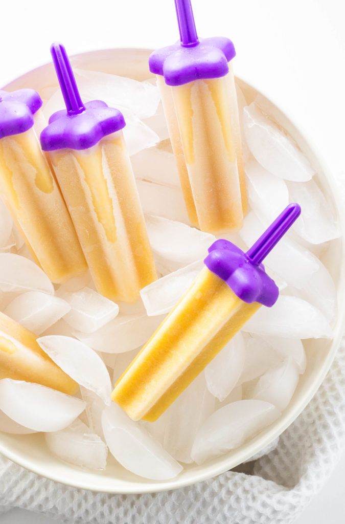 Vegan Cantaloupe Popsicles