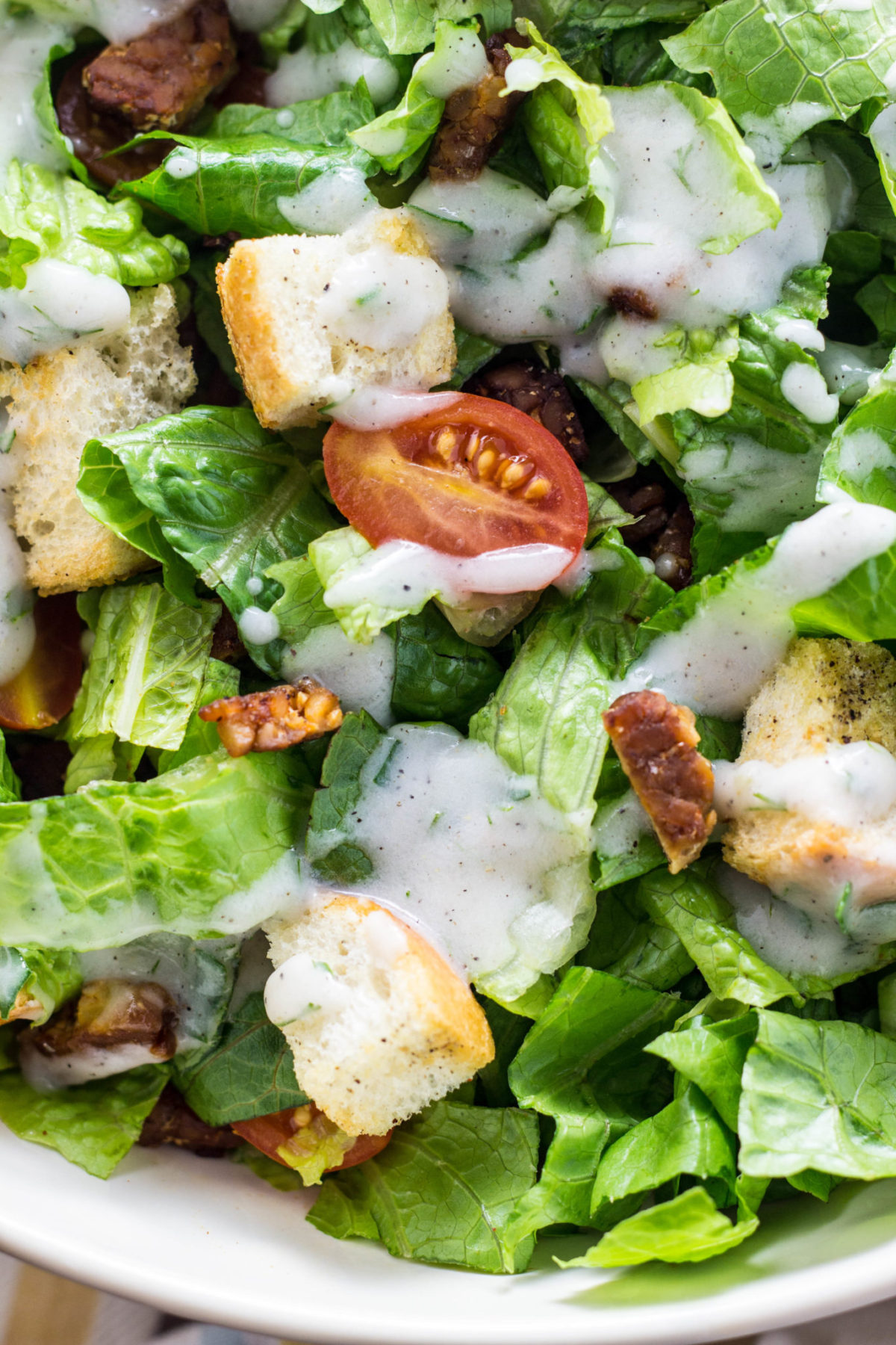 Close up of salad in a bowl. 