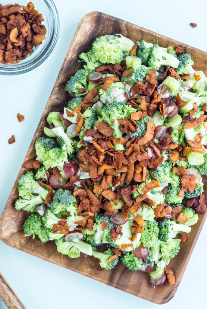 Vegan Broccoli Grape Salad