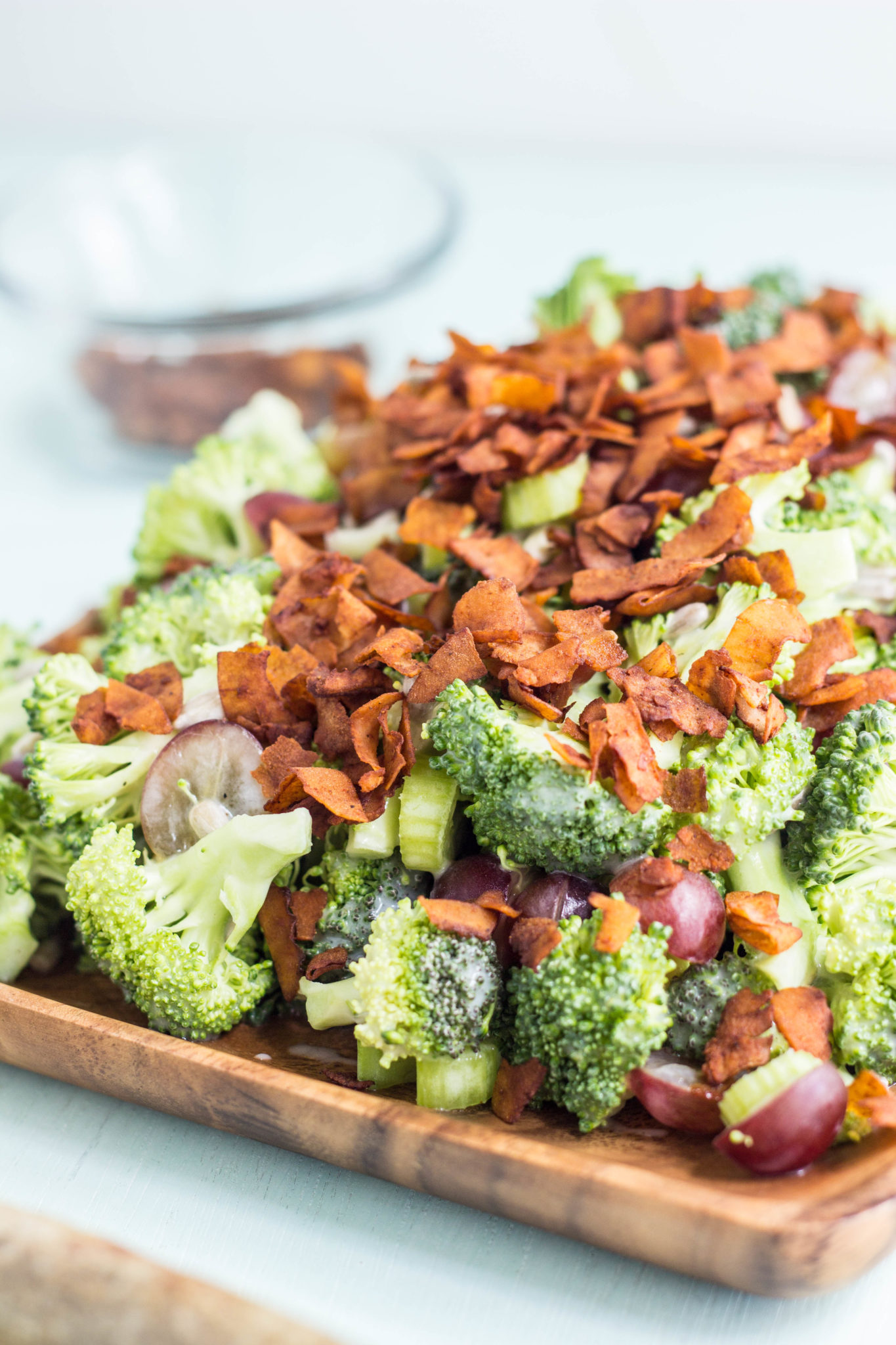 Vegan Broccoli Grape Salad 