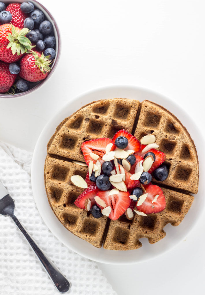 Vegan Cinnamon Rye Waffles