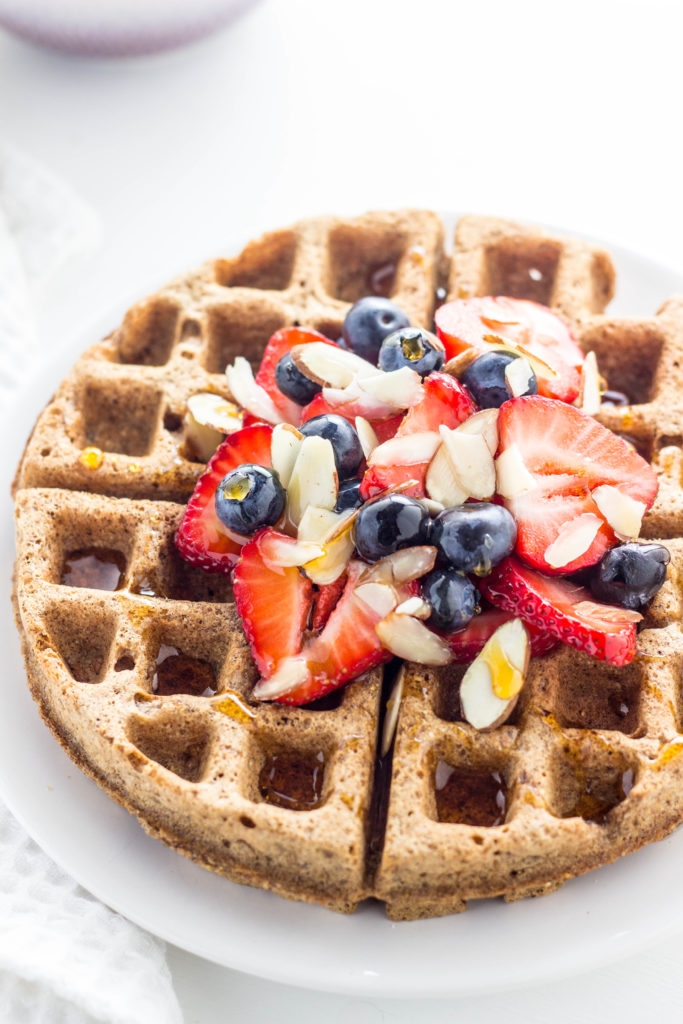 Vegan Cinnamon Rye Waffles