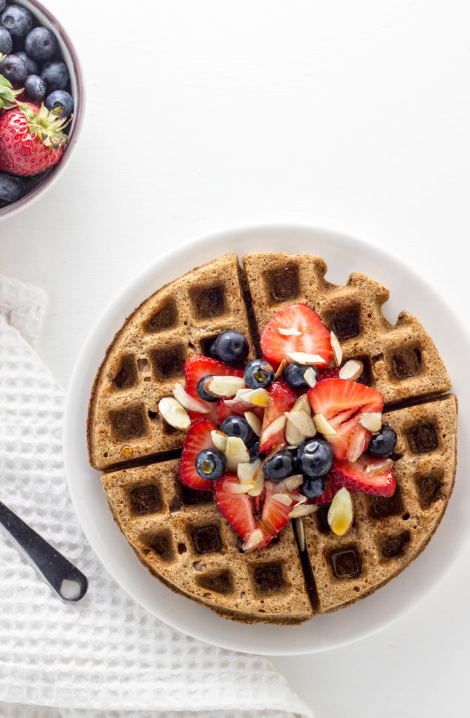 Vegan Cinnamon Rye Waffles