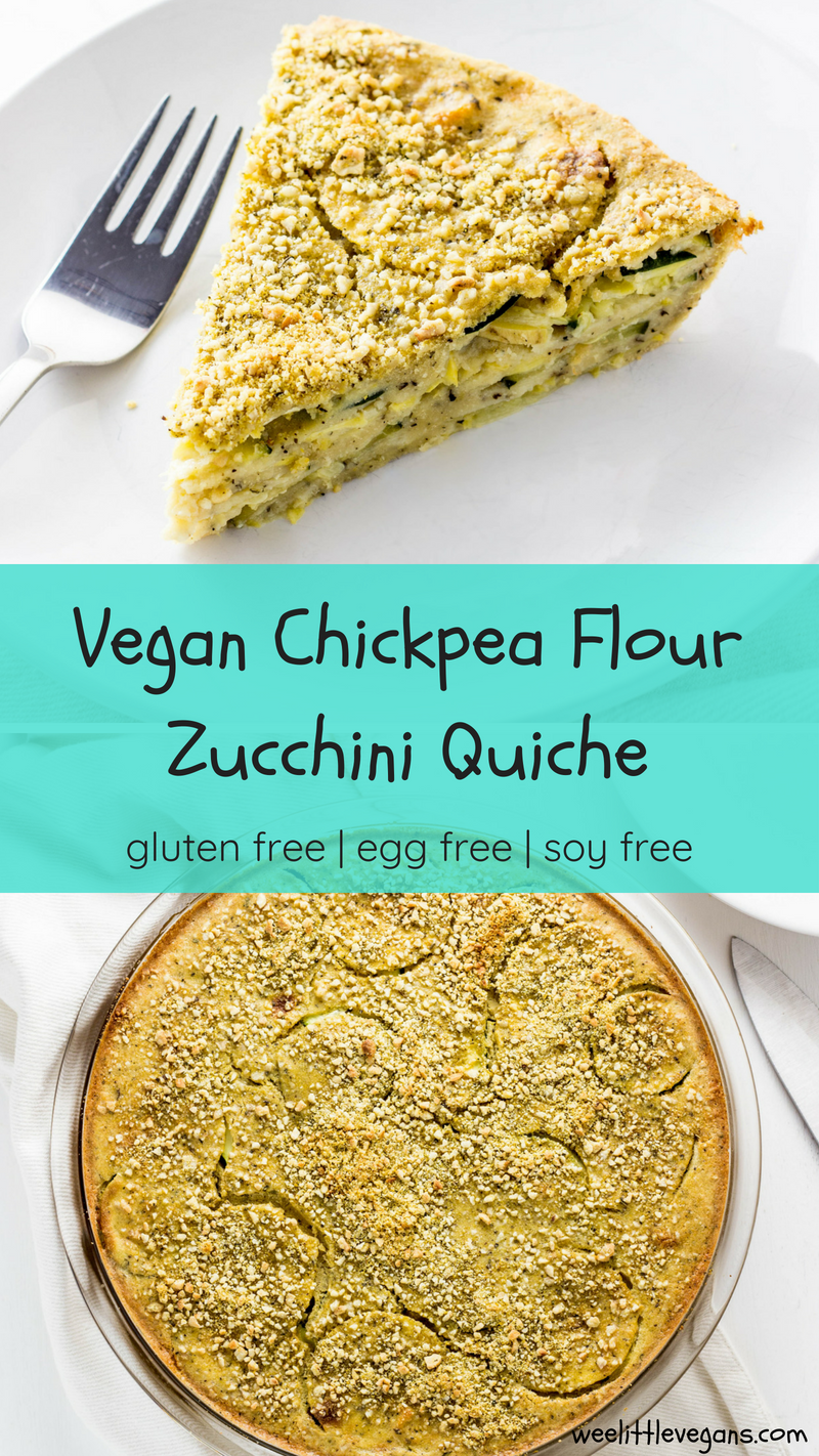 Vegan Chickpea Flour Squash Quiche