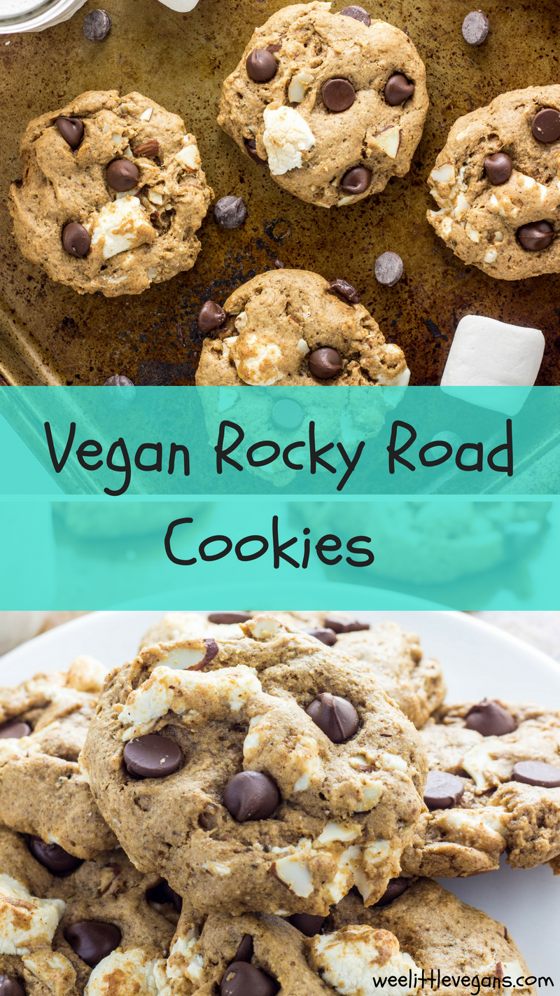 Vegan Rocky Road Cookies