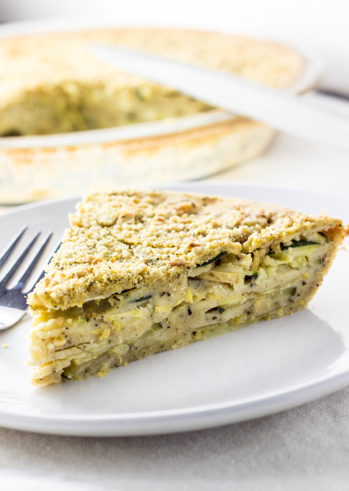 Vegan Chickpea Flour Squash Quiche