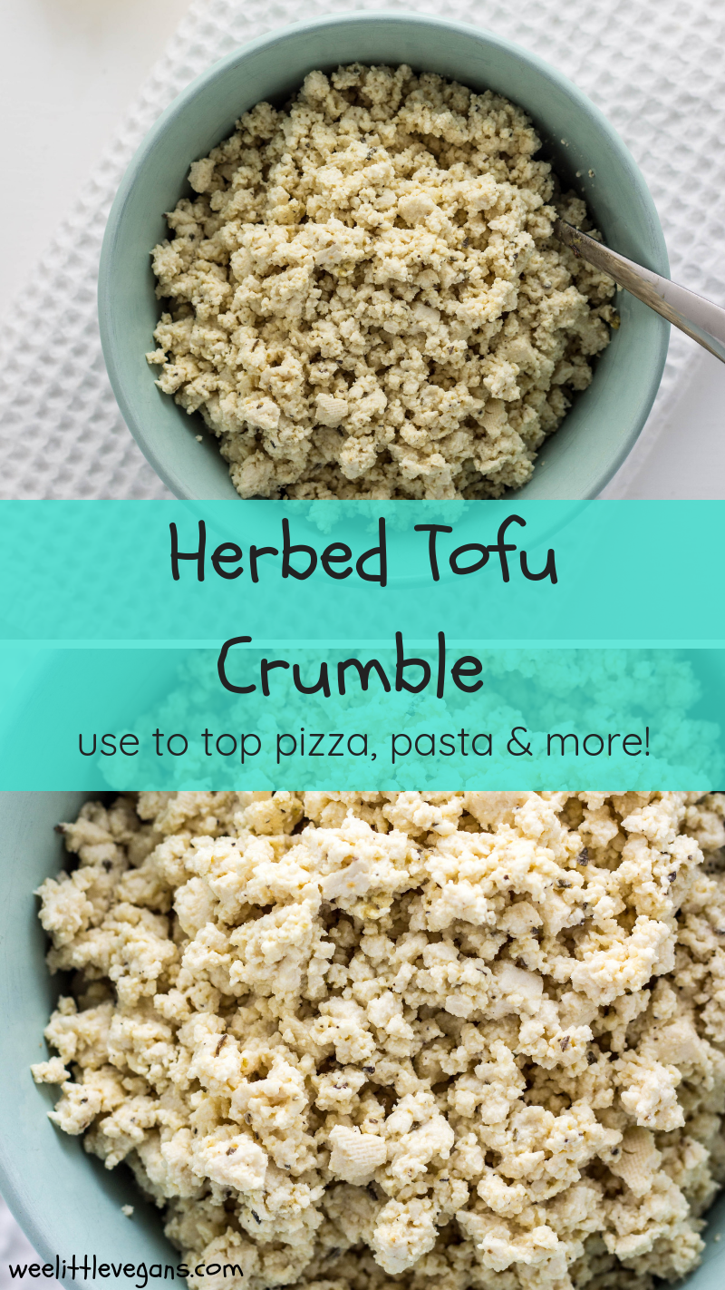 Herbed Tofu Crumble (for pizza, pasta, and more)