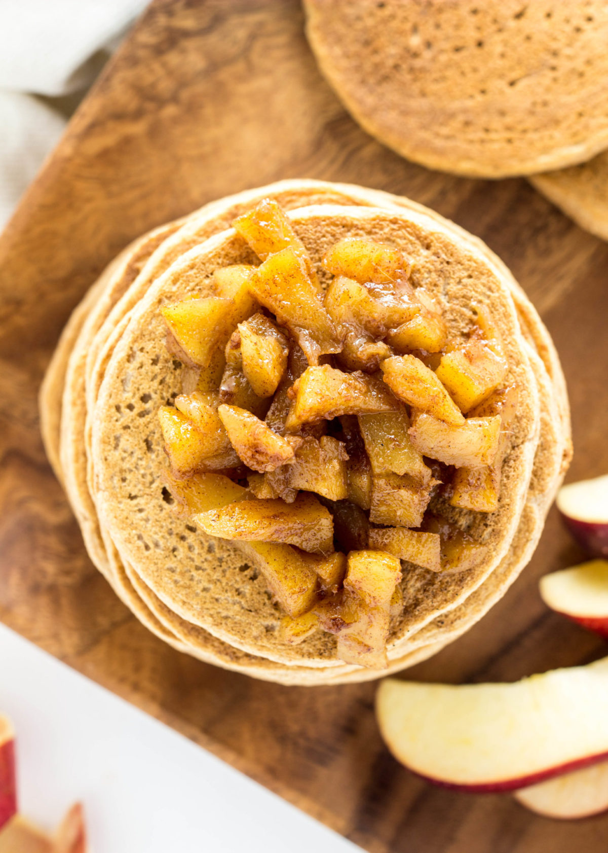 Sautéed Apple Ginger Cinnamon Pancakes