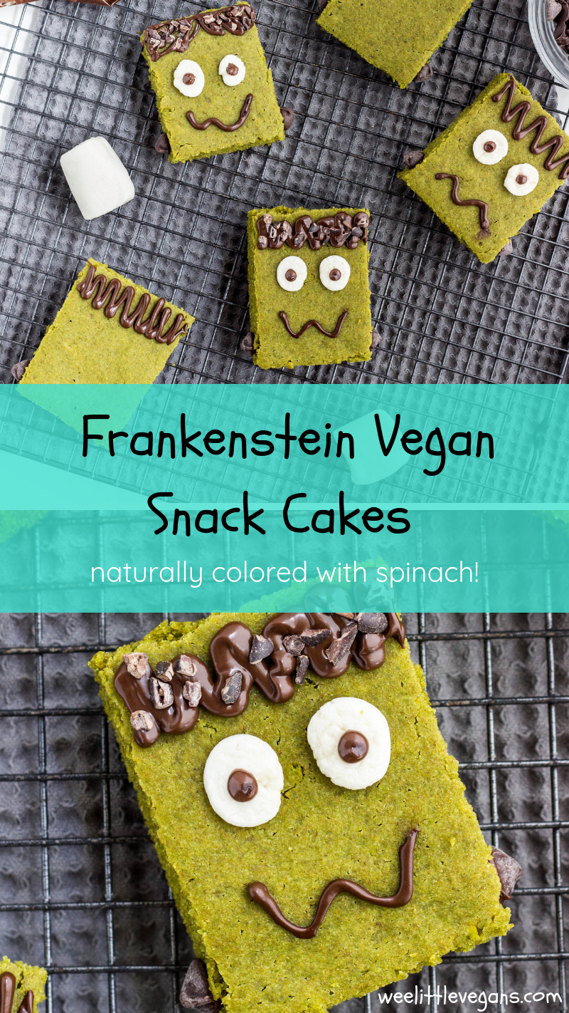 Frankenstein Vegan Snack Cakes