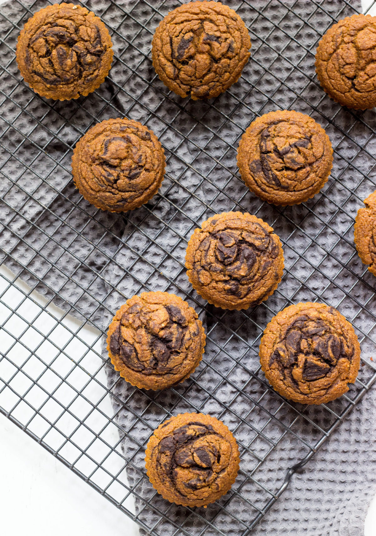 Pumpkin Chocolate Swirl Muffins