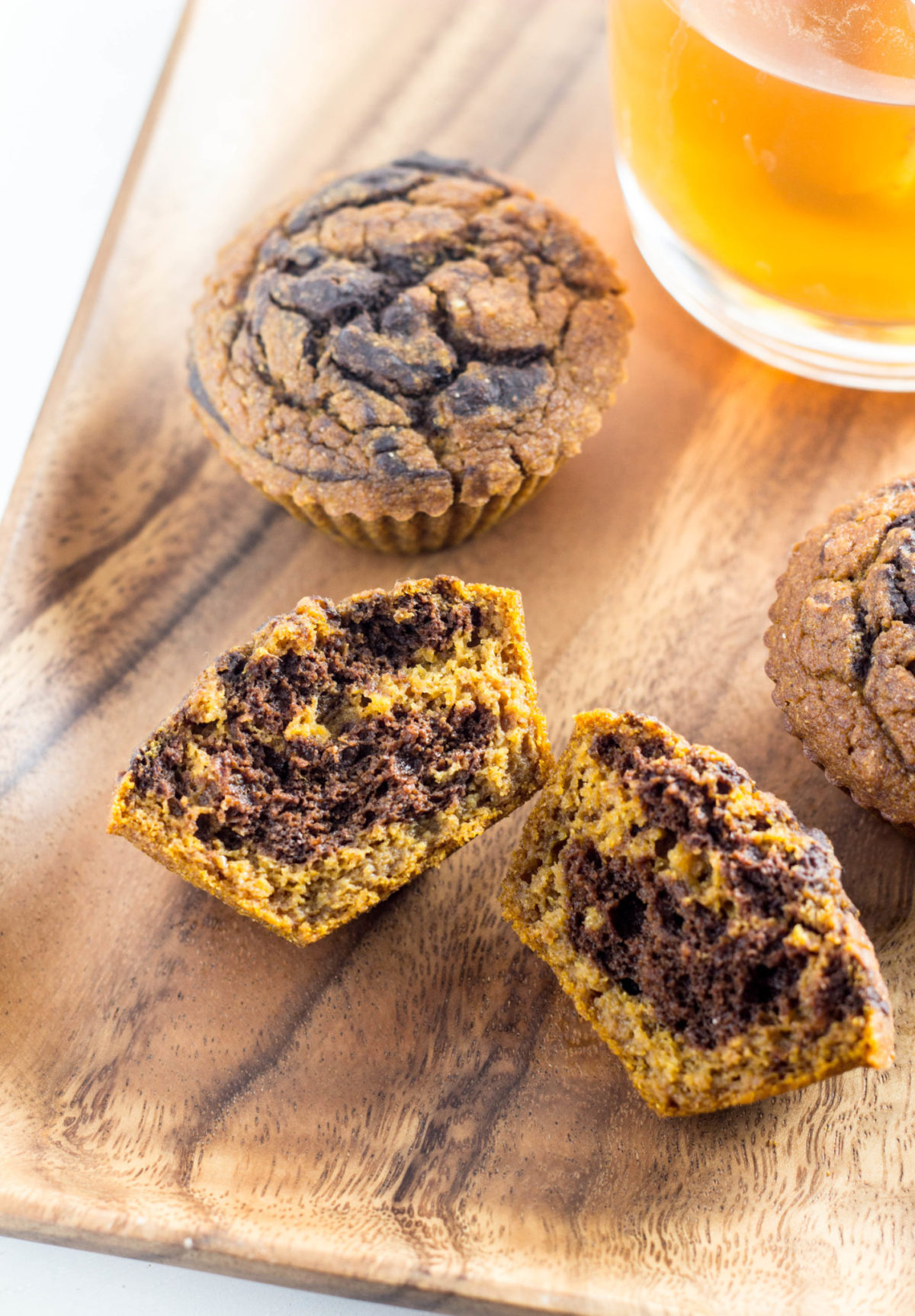 Pumpkin Chocolate Swirl Muffins