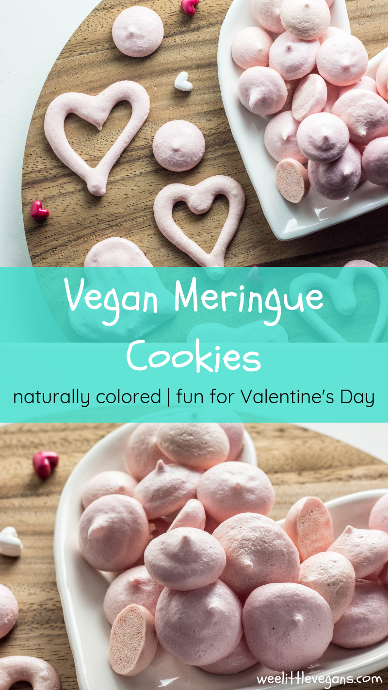 Vegan Meringue Cookies - Naturally Colored 