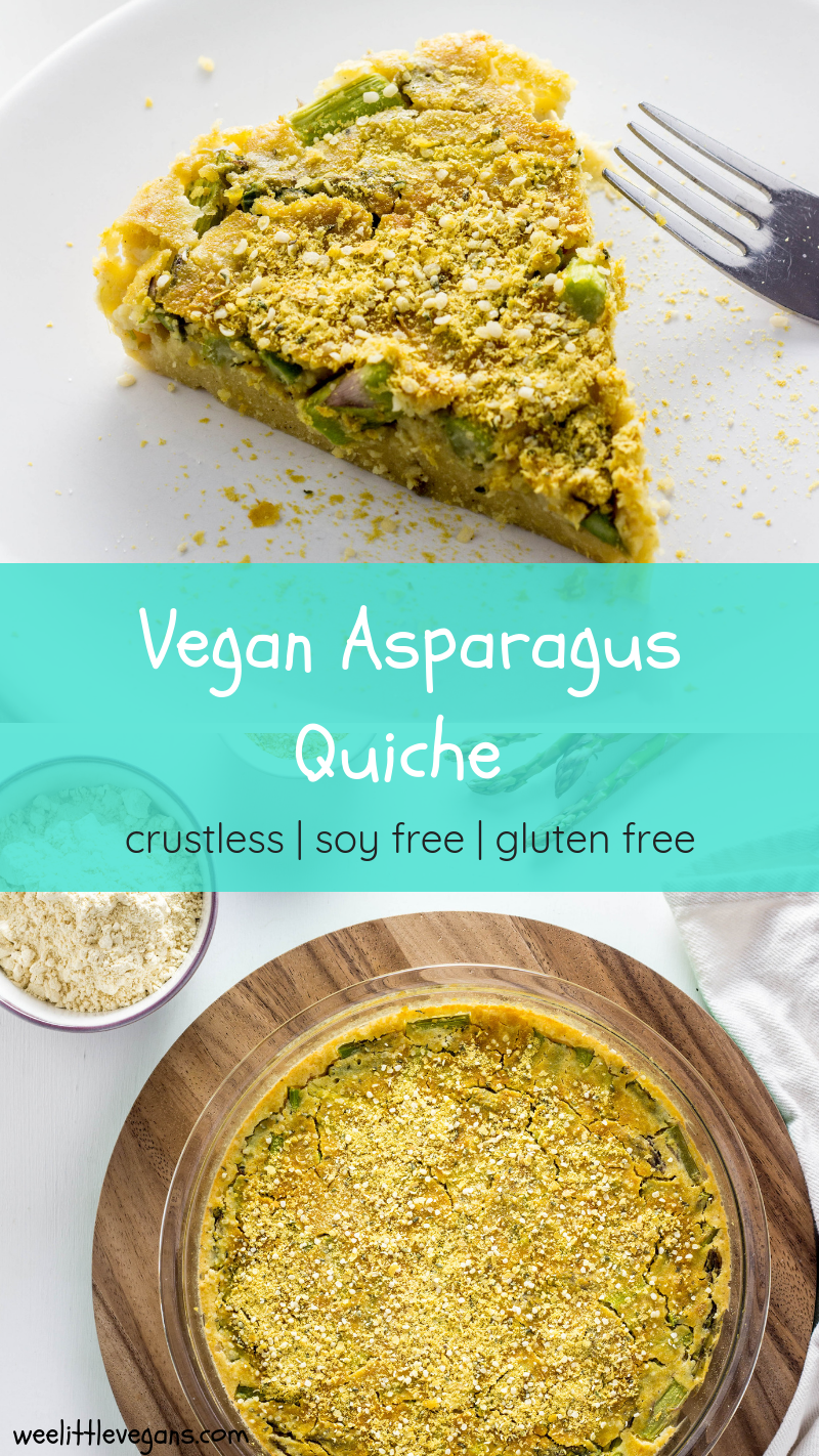  Vegan Asparagus Quiche - Crustless