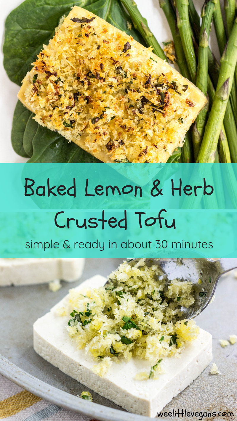 Baked Lemon & Herb Crusted Tofu