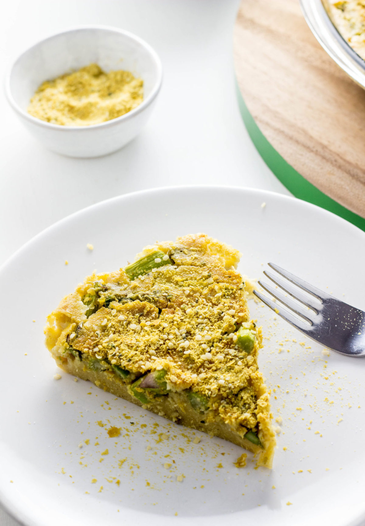 Vegan Asparagus Quiche- Crustless