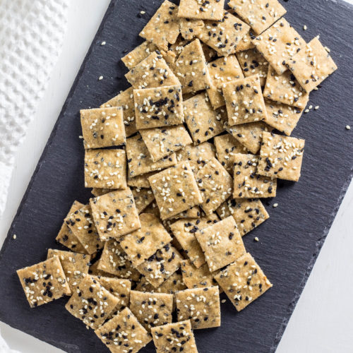 Sesame Seed Olive Oil Crackers Wee Little Vegans