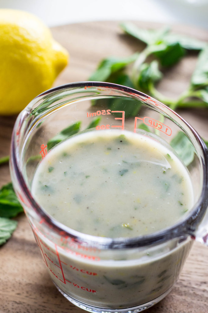 Creamy Lemony Mint Dressing