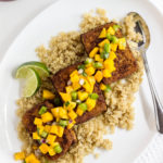 Spiced Tofu with Mango Salsa