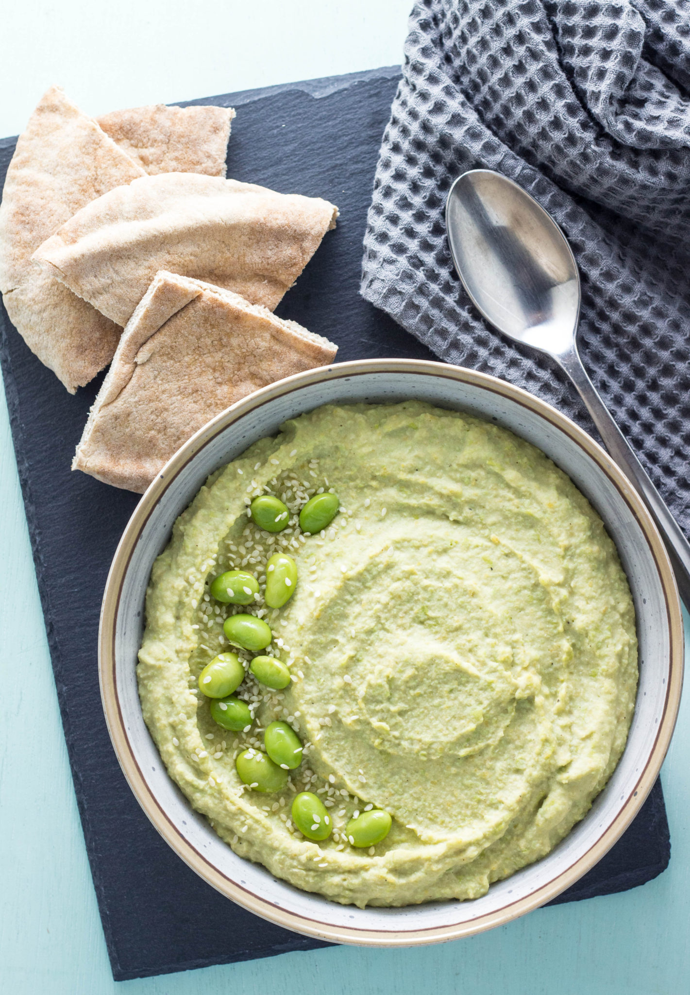 Easy Vegan Edamame Hummus 