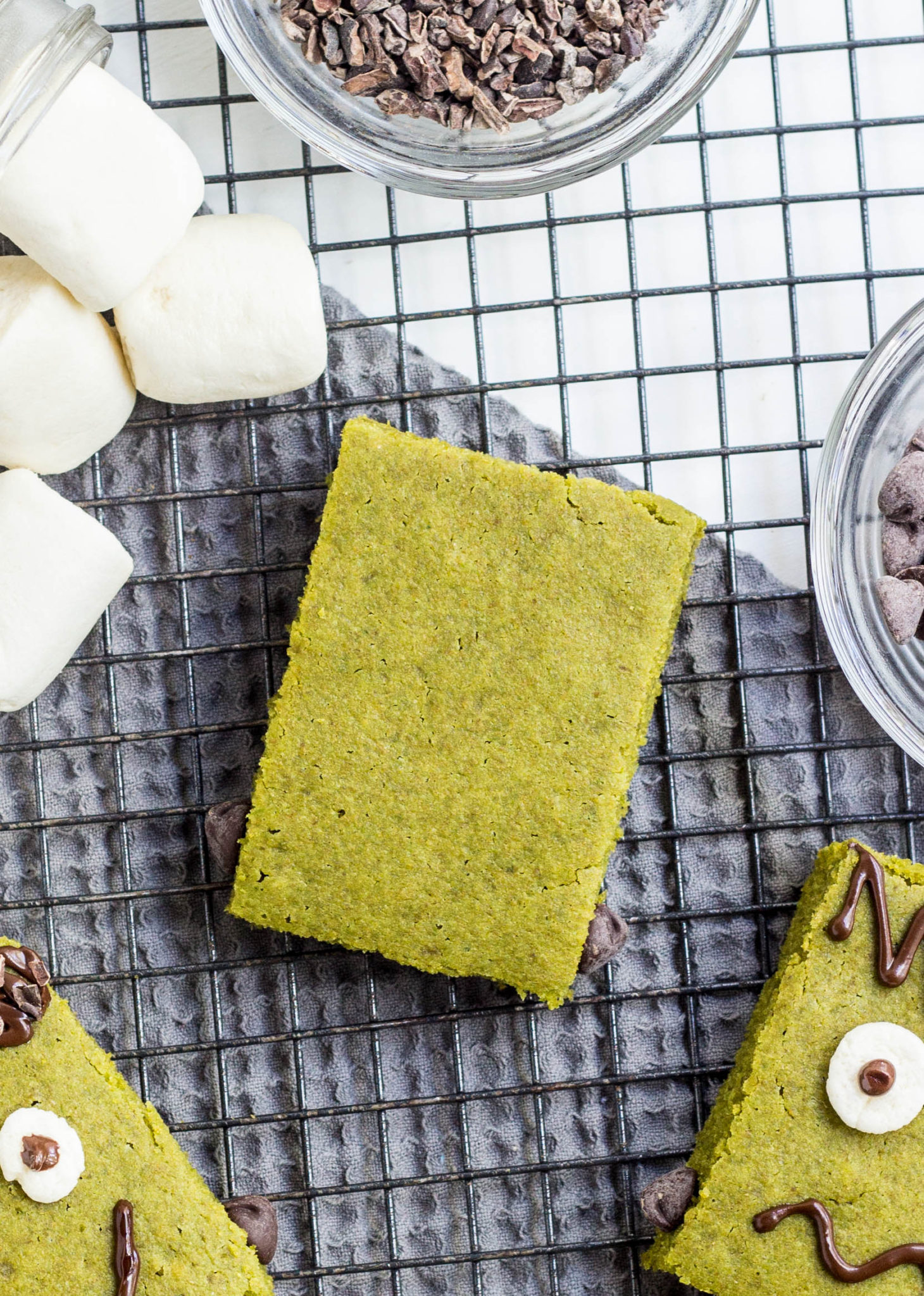 Green Vegan Snack Cake 