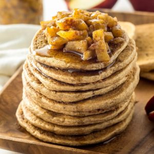 Sautéed Apple Ginger Cinnamon Pancakes Feature Image