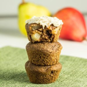Cinnamon Pear Mini Muffins Feature Image