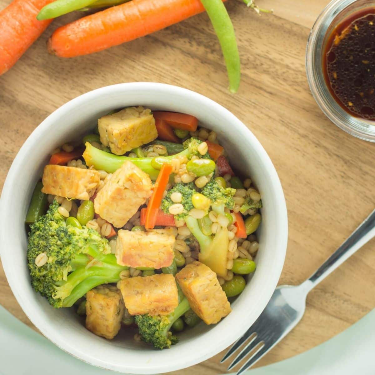 Vegan Teriyaki Tempeh Bowls Wee Little Vegans