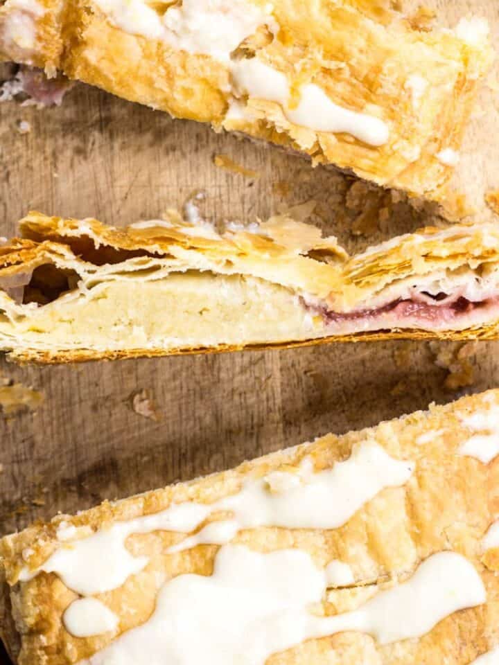 Strawberry Cream Cheese Puff Pastry Feature Image