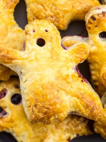 Close up of Boo Berry Hand Pies.