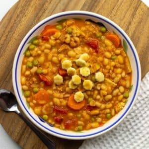 Vegan Navy Bean Soup Feature Image